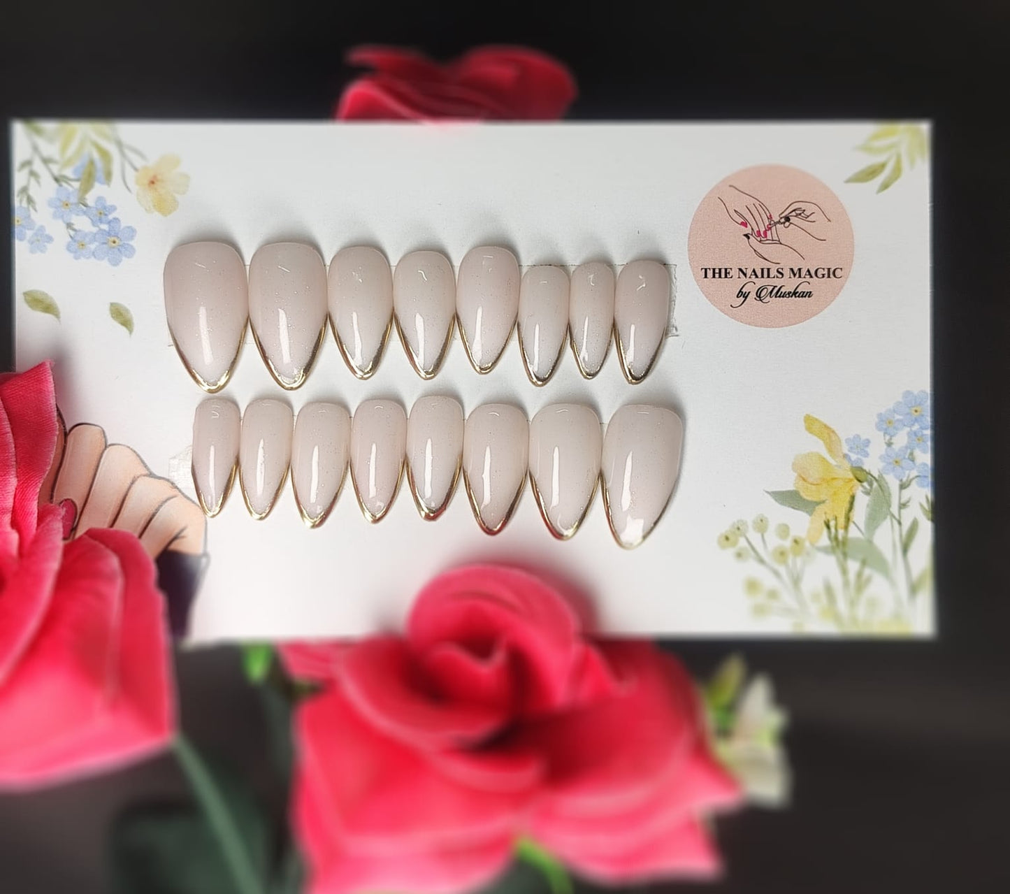 Golden Radiance French - Stiletto