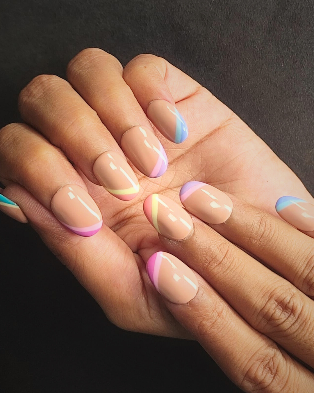 Pastel Pop Tips - Oval