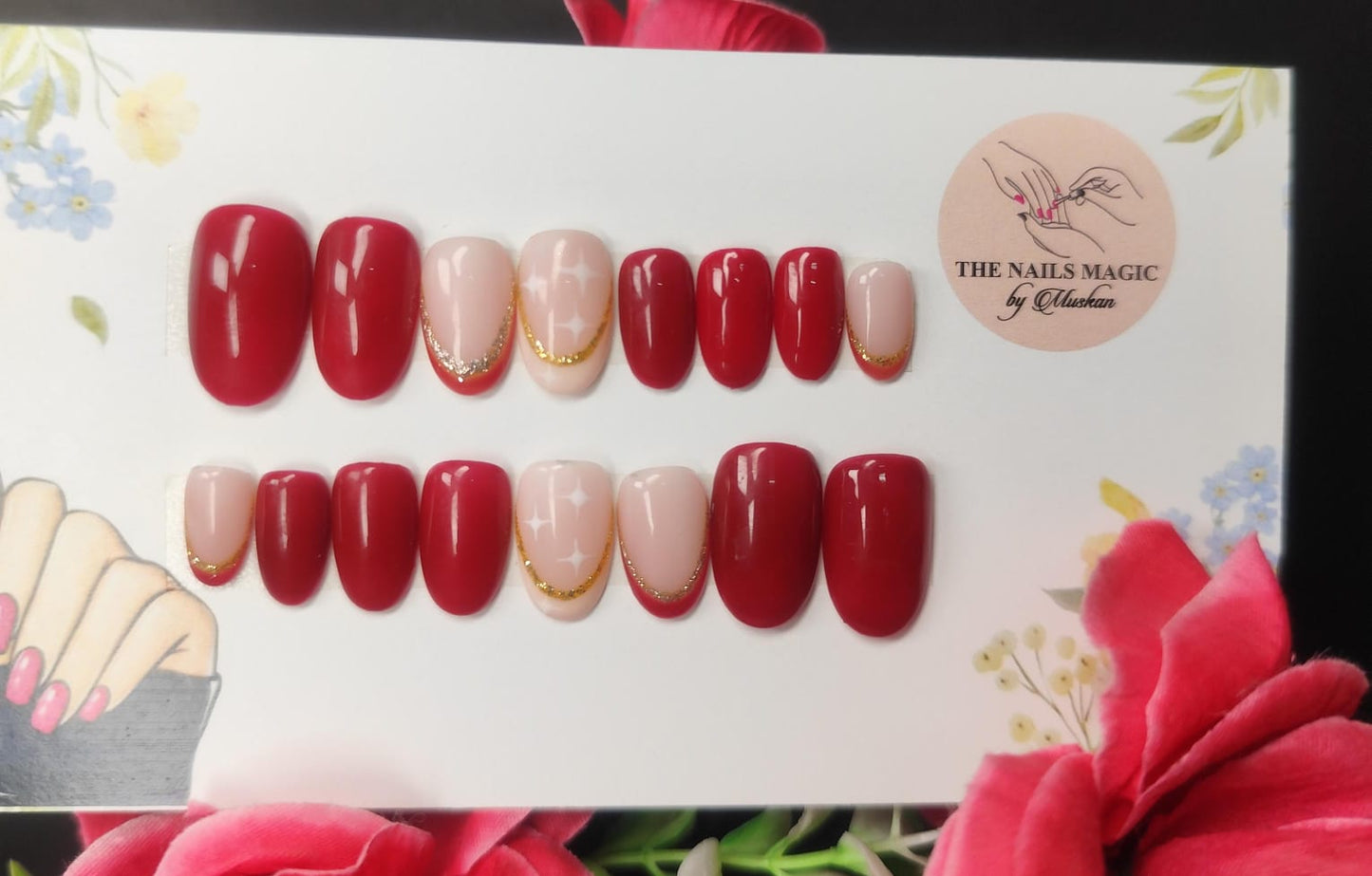 Gilded Ruby Glow - Oval