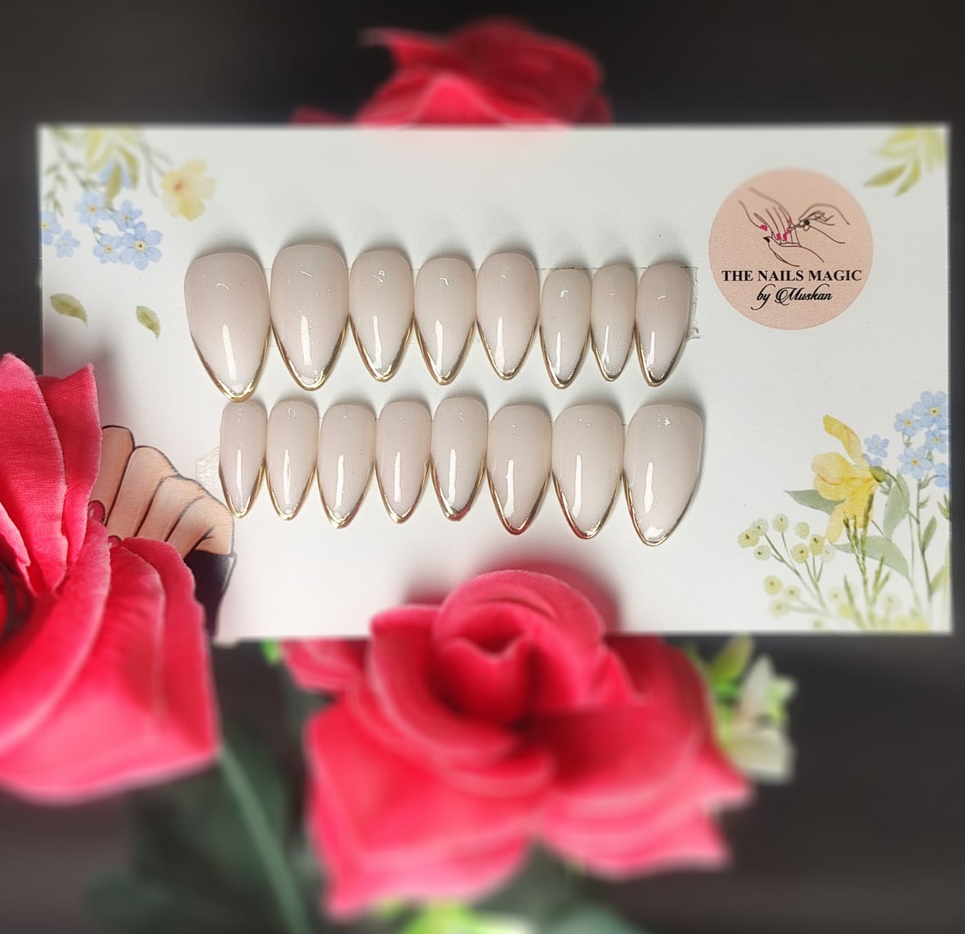 Golden Radiance French - Stiletto